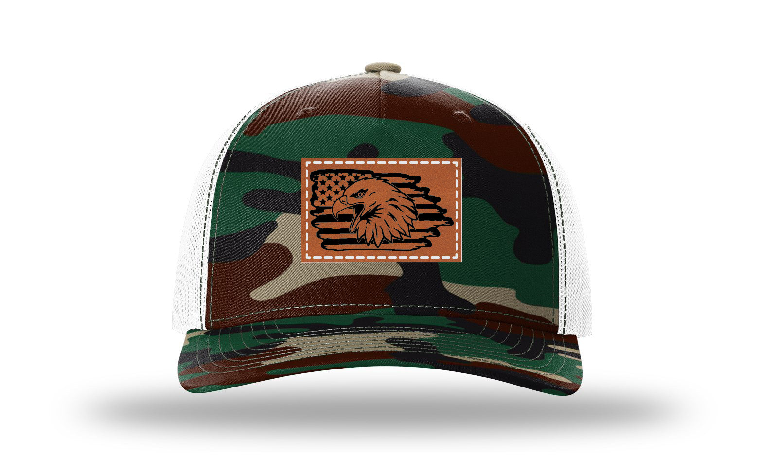 Greeen Camo / White