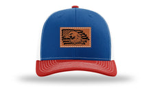 Load image into Gallery viewer, Eagle Flag Leather Patch Richardson 112 Hat
