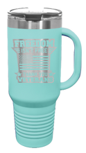 Load image into Gallery viewer, Freedom Isn&#39;t Free 2 40oz Handle Mug Laser Engraved
