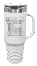 Load image into Gallery viewer, Freedom Isn&#39;t Free 2 40oz Handle Mug Laser Engraved
