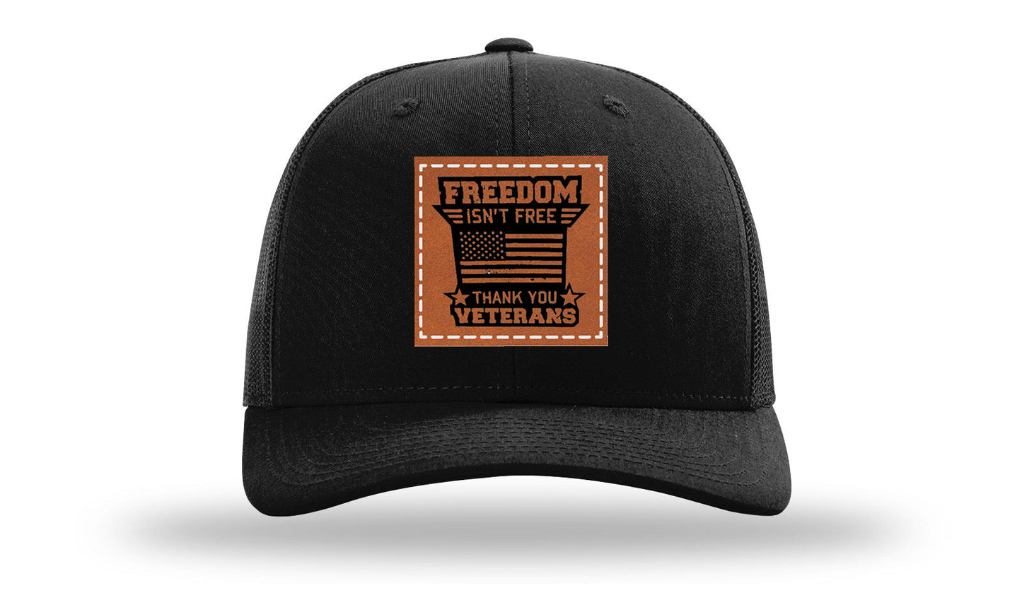 Freedom Isn't Free Leather Patch Richardson 112 Hat