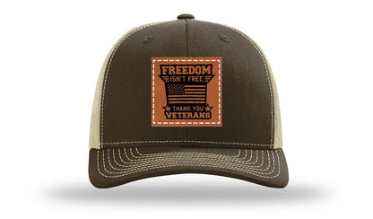 Freedom Isn't Free Leather Patch Richardson 112 Hat