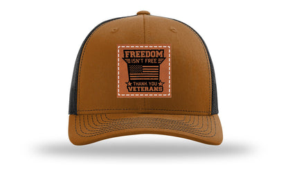 Freedom Isn't Free Leather Patch Richardson 112 Hat