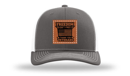 Freedom Isn't Free Leather Patch Richardson 112 Hat
