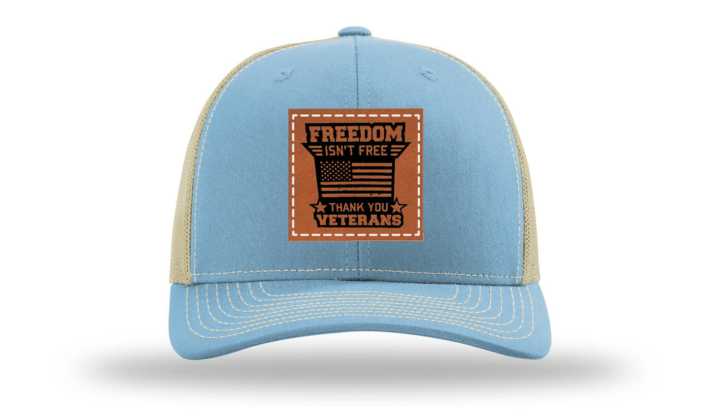 Freedom Isn't Free Leather Patch Richardson 112 Hat