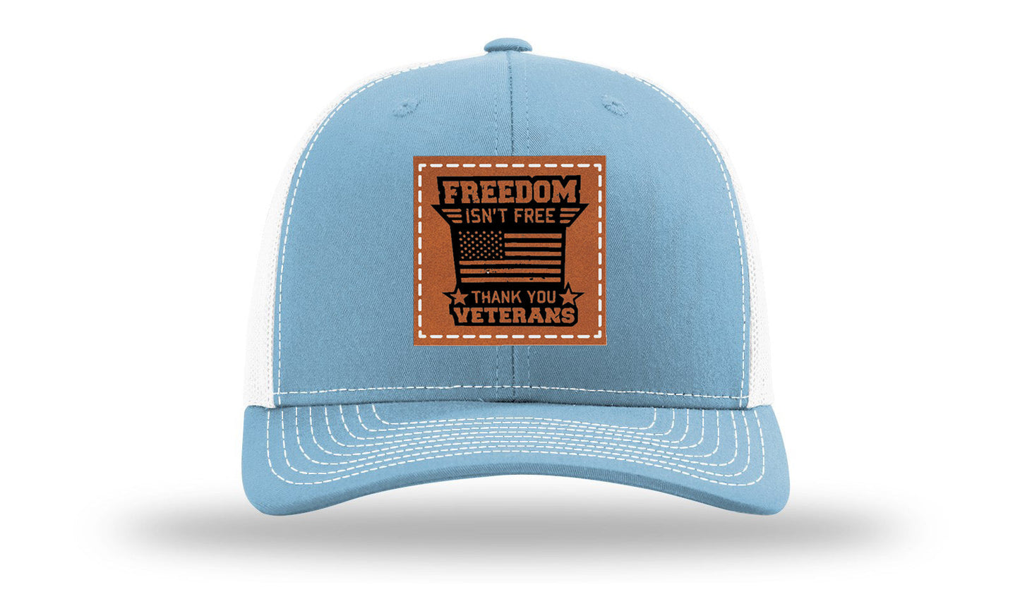 Freedom Isn't Free Leather Patch Richardson 112 Hat