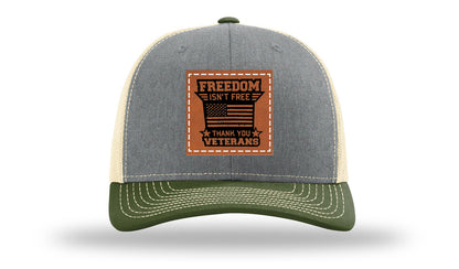 Freedom Isn't Free Leather Patch Richardson 112 Hat