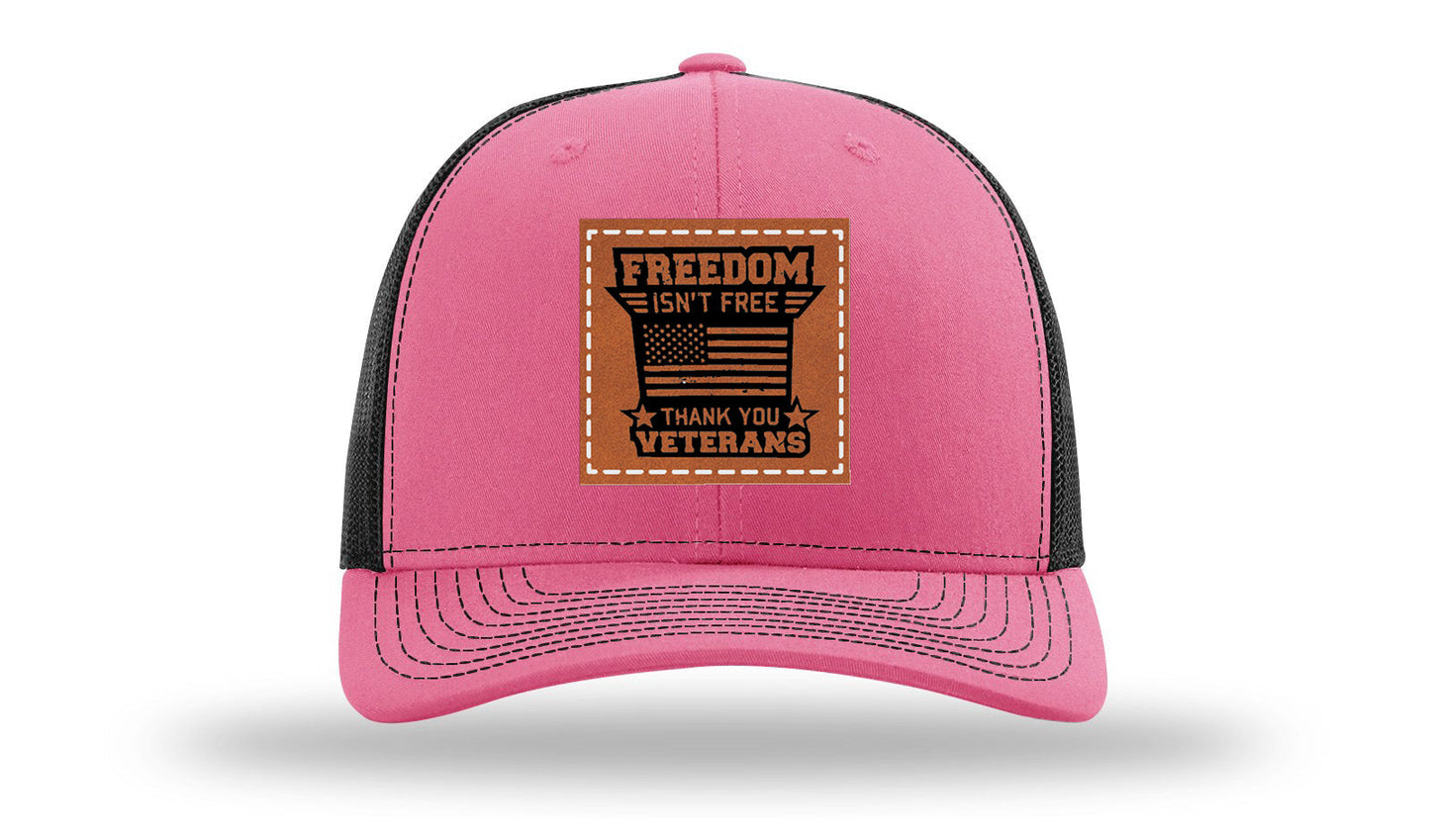 Freedom Isn't Free Leather Patch Richardson 112 Hat