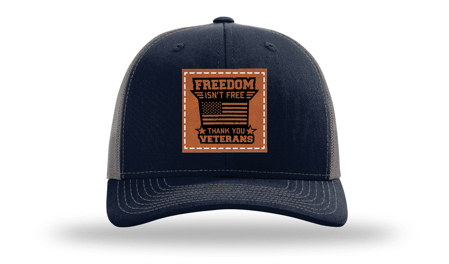 Freedom Isn't Free Leather Patch Richardson 112 Hat