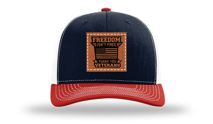 Freedom Isn't Free Leather Patch Richardson 112 Hat