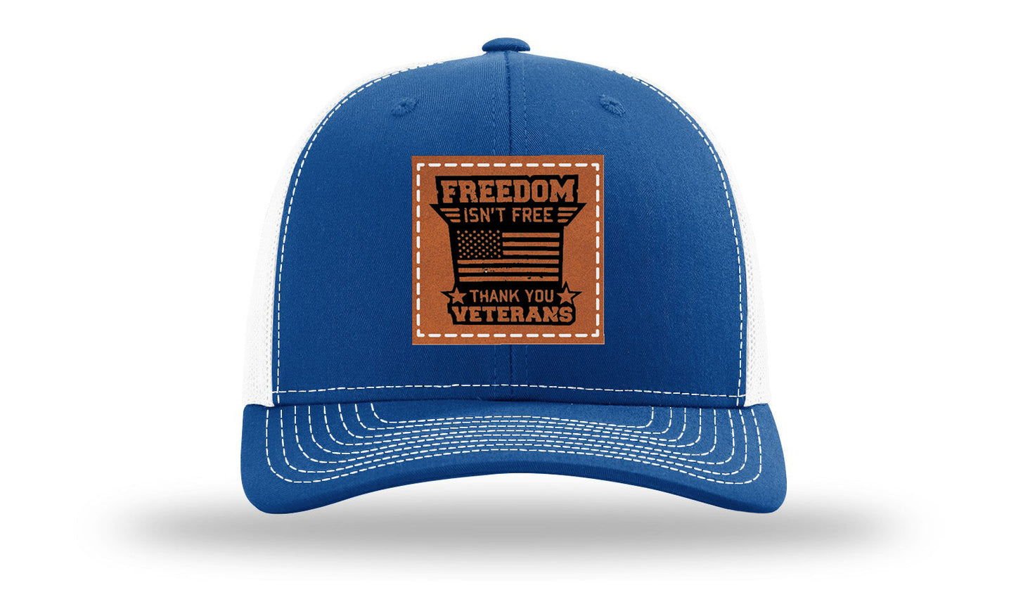 Freedom Isn't Free Leather Patch Richardson 112 Hat