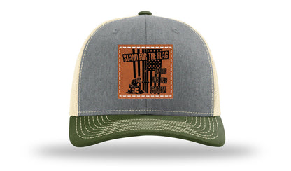 Stand For The Flag 2 Leather Patch Richardson 112 Hat