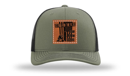 Stand For The Flag 2 Leather Patch Richardson 112 Hat