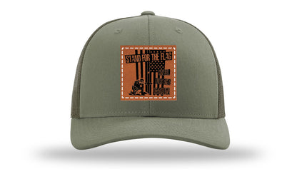 Stand For The Flag 2 Leather Patch Richardson 112 Hat