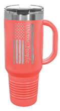 Load image into Gallery viewer, We The People Flag 40oz Handle Mug Laser Engraved
