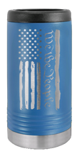Load image into Gallery viewer, We The People Flag Laser Engraved Slim Can Insulated Koosie
