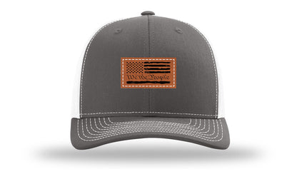 We The People Flag Leather Patch Richardson 112 Hat