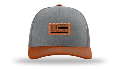 We The People Flag Leather Patch Richardson 112 Hat