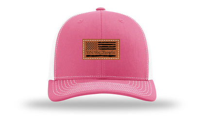 We The People Flag Leather Patch Richardson 112 Hat