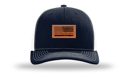 We The People Flag Leather Patch Richardson 112 Hat