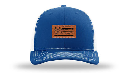 We The People Flag Leather Patch Richardson 112 Hat