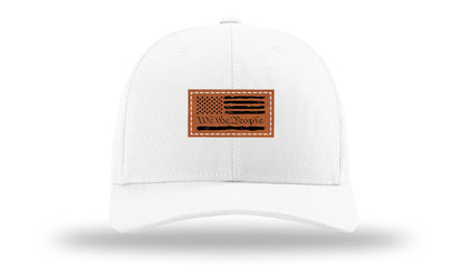 We The People Flag Leather Patch Richardson 112 Hat