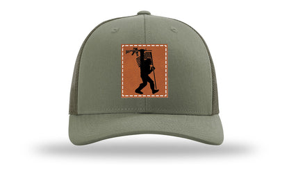 Sasquatch AR Flag Leather Patch Richardson 112 Hat