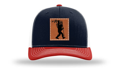 Sasquatch AR Flag Leather Patch Richardson 112 Hat