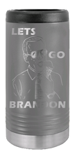 Load image into Gallery viewer, Let&#39;s Go Brandon Laser Engraved Slim Can Insulated Koosie
