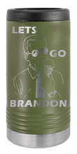 Load image into Gallery viewer, Let&#39;s Go Brandon Laser Engraved Slim Can Insulated Koosie
