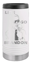 Load image into Gallery viewer, Let&#39;s Go Brandon Laser Engraved Slim Can Insulated Koosie
