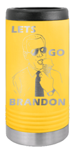 Load image into Gallery viewer, Let&#39;s Go Brandon Laser Engraved Slim Can Insulated Koosie
