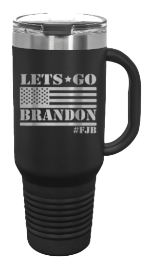 Let's Go Brandon Flag 40oz Handle Mug Laser Engraved