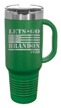 Load image into Gallery viewer, Let&#39;s Go Brandon Flag 40oz Handle Mug Laser Engraved
