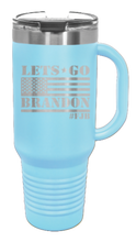 Load image into Gallery viewer, Let&#39;s Go Brandon Flag 40oz Handle Mug Laser Engraved
