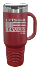 Load image into Gallery viewer, Let&#39;s Go Brandon Flag 40oz Handle Mug Laser Engraved
