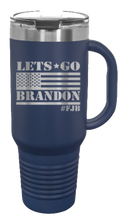 Load image into Gallery viewer, Let&#39;s Go Brandon Flag 40oz Handle Mug Laser Engraved
