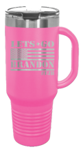 Load image into Gallery viewer, Let&#39;s Go Brandon Flag 40oz Handle Mug Laser Engraved
