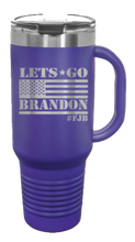 Load image into Gallery viewer, Let&#39;s Go Brandon Flag 40oz Handle Mug Laser Engraved
