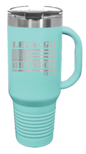 Load image into Gallery viewer, Let&#39;s Go Brandon Flag 40oz Handle Mug Laser Engraved
