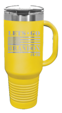 Load image into Gallery viewer, Let&#39;s Go Brandon Flag 40oz Handle Mug Laser Engraved
