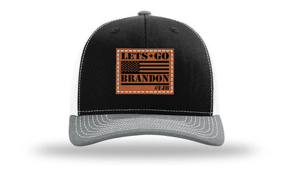 Let's Go Brandon #FJB Leather Patch Richardson 112 Hat