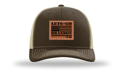 Let's Go Brandon #FJB Leather Patch Richardson 112 Hat