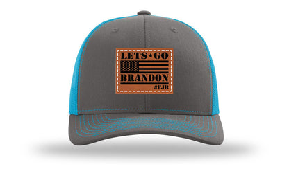 Let's Go Brandon #FJB Leather Patch Richardson 112 Hat