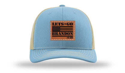Let's Go Brandon #FJB Leather Patch Richardson 112 Hat