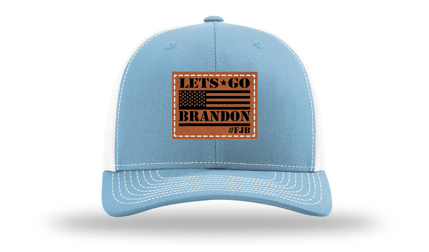 Let's Go Brandon #FJB Leather Patch Richardson 112 Hat