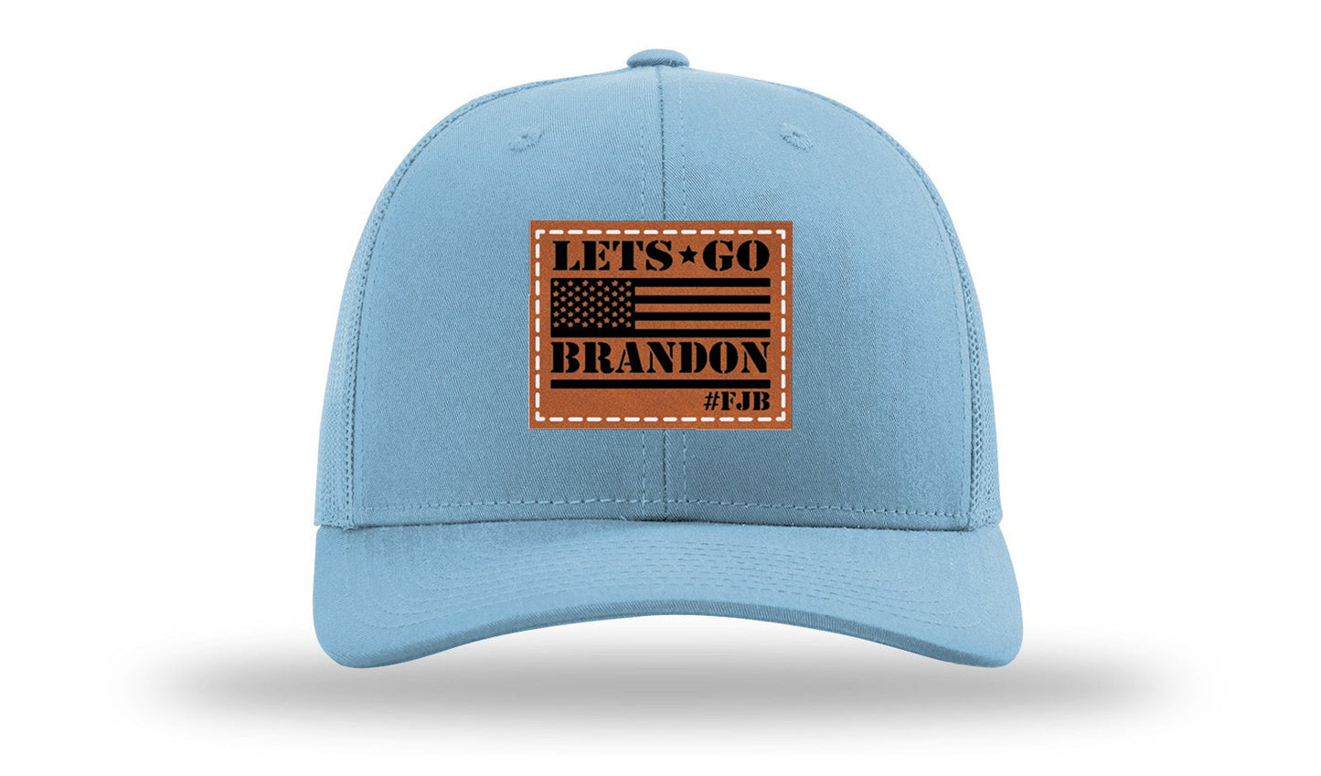 Let's Go Brandon #FJB Leather Patch Richardson 112 Hat