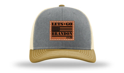 Let's Go Brandon #FJB Leather Patch Richardson 112 Hat
