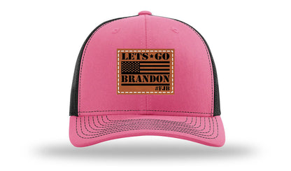 Let's Go Brandon #FJB Leather Patch Richardson 112 Hat