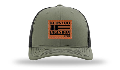 Let's Go Brandon #FJB Leather Patch Richardson 112 Hat